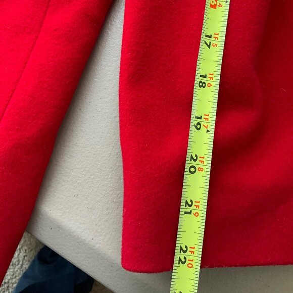 VTG Harvé Benard Med/Large Blazer Red Wool Cashmere Bl Single Button Old Money - Picture 9 of 12